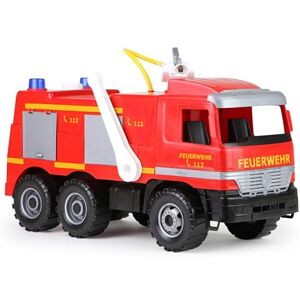Lena 02058 Starke Riesen Feuerwehr Mercedes Benz Actros, ca. 65 cm,großes Feuerwehrauto mit 3 Achsen, 1,5 Liter Wassertank, Wasserkanone bis 8 Meter, robustes Spielfahrzeug für Kinder (3 Jahre), Rot Lena 02058 Starke Riesen Feuerwehr Mercedes Benz Actros, ca. 65 cm,großes Feuerwehrauto mit 3 Achsen, 1,5 Liter Wassertank, Wasserkanone bis 8 Meter, robustes Spielfahrzeug für Kinder (3 Jahre), Rot