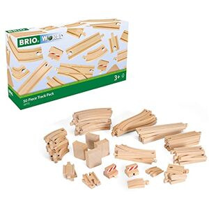Brio World 33772 Großes Schienensortiment 50 Teile Schienen Set Eisenbahn Kleinkindspielzeug empfohlen für Kinder ab 3 Jahren Brio World 33772 Großes Schienensortiment 50 Teile Schienen Set Eisenbahn Kleinkindspielzeug empfohlen für Kinder ab 3 Jahren