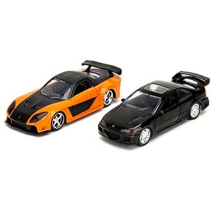 Jada Toys Fast and Furious Autos (2er-Set) Honda Civic EJ1 1993 & Han's Mazda RX-7 1997-2 Legacy Series Modellautos mit Türen zum Öffnen, 1:32, 19cm, ab 8 Jahre, Wave 1, Set 1 Jada Toys Fast and Furious Autos (2er-Set) Honda Civic EJ1 1993 & Han's Mazda RX-7 1997-2 Legacy Series Modellautos mit Türen zum Öffnen, 1:32, 19cm, ab 8 Jahre, Wave 1, Set 1