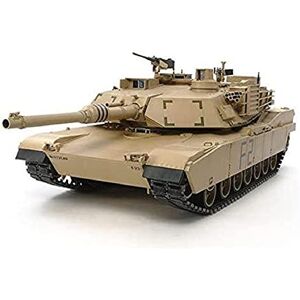 TAMIYA 56041-1:16 RC US KPz M1A2 Abrams Full Option, Bausatz, Maßstab 1:16, Modellbau, RC Panzer, Aufbauanleitung, inkl. Motor, Braun TAMIYA 56041-1:16 RC US KPz M1A2 Abrams Full Option, Bausatz, Maßstab 1:16, Modellbau, RC Panzer, Aufbauanleitung, inkl. Motor, Braun