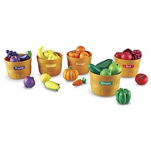 Learning Resources Farbsortierset „Bauernmarkt“, ab 18 Monaten, Sortierspielzeug für Kleinkinder, Spielzeug-Obst & -Gemüse, Farben Lernen, Feinmotorik trainieren, 30-teilig Learning Resources Farbsortierset „Bauernmarkt“, ab 18 Monaten, Sortierspielzeug für Kleinkinder, Spielzeug-Obst & -Gemüse, Farben Lernen, Feinmotorik trainieren, 30-teilig