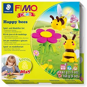 Staedtler FIMO kids form&play “Happy bees”, Ofenhärtende Modelliermasse mit Zubehör, 8034 27 LY Staedtler FIMO kids form&play “Happy bees”, Ofenhärtende Modelliermasse mit Zubehör, 8034 27 LY