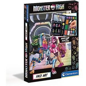Clementoni Monster High Make-up-Set Make-up-Set für Kinder Kinder Schminkset mit Gesichtsfarben, Lidschatten zum Schattieren, Körperstifte, einen Applikator & Schwämme18788 Clementoni Monster High Make-up-Set Make-up-Set für Kinder Kinder Schminkset mit Gesichtsfarben, Lidschatten zum Schattieren, Körperstifte, einen Applikator & Schwämme18788