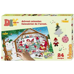 Hama Perlen 3046 Bügelperlen Adventskalender, Geschenkpackung mit ca. 5.000 Midi-Perlen, 5 kleinen Stiftplatten zum Zusammenstecken, Motivvorlage, Bügelpapier, für Kinder ab 5 Jahren Hama Perlen 3046 Bügelperlen Adventskalender, Geschenkpackung mit ca. 5.000 Midi-Perlen, 5 kleinen Stiftplatten zum Zusammenstecken, Motivvorlage, Bügelpapier, für Kinder ab 5 Jahren