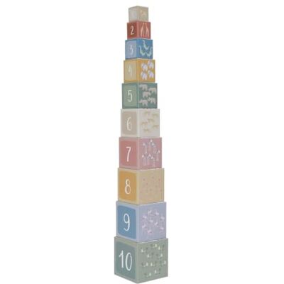 Little Dutch Stapelwürfel Stapelturm Safari Friends grün Lernspielzeug, 10 Blöcke, Sortieren & Zählen, Ab 18 Monate, Bunte Tiermotive Little Dutch Stapelwürfel Stapelturm Safari Friends grün Lernspielzeug, 10 Blöcke, Sortieren & Zählen, Ab 18 Monate, Bunte Tiermotive