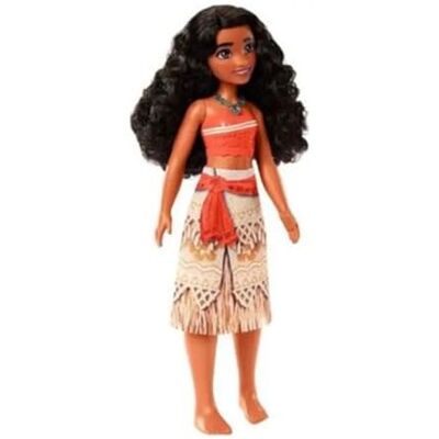 Disney Mattel Princess HPG73 Vaiana Puppe mit typischem Outfit, abnehmbaren Schuhen und Halskette, abnehmbarer Rock mit Muster, lange Haare zum Frisieren Disney Mattel Princess HPG73 Vaiana Puppe mit typischem Outfit, abnehmbaren Schuhen und Halskette, abnehmbarer Rock mit Muster, lange Haare zum Frisieren