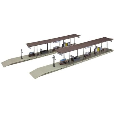 FALLER 2 Bahnsteige Modellbausatz mit 98 Einzelteilen 417 x 48 x 52/68 mm I Modelleisenbahn Zubehör H0 Gebäude I Modelleisenbahn H0 Bahnsteige FALLER 2 Bahnsteige Modellbausatz mit 98 Einzelteilen 417 x 48 x 52/68 mm I Modelleisenbahn Zubehör H0 Gebäude I Modelleisenbahn H0 Bahnsteige