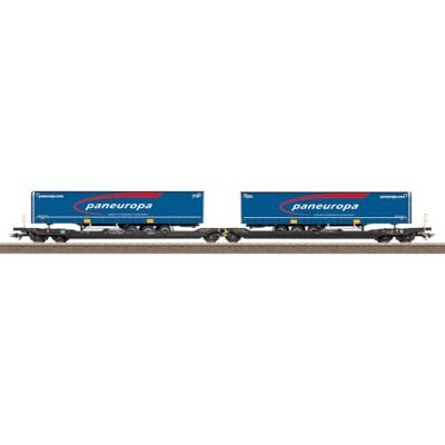 Trix 24475 H0 Doppel-Taschenwagen Bauart Sdggmrss (T3000e), Trix 24475 H0 Doppel-Taschenwagen Bauart Sdggmrss (T3000e),
