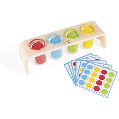 Janod Essentiel Sortieren der Farben Lernspiel aus Holz Babys und Kleinkinder Erlernen von Farben und Feinmotorik Farbe auf Wasserbasis Ab 2 Jahren, J05066 Janod Essentiel Sortieren der Farben Lernspiel aus Holz Babys und Kleinkinder Erlernen von Farben und Feinmotorik Farbe auf Wasserbasis Ab 2 Jahren, J05066
