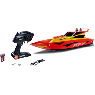 Carson 500108058 RC Rescue 2.4G 100% RTR Ferngesteuertes Boot, RC Boot, Ferngesteuertes Spielzeug für Kinder und Erwachsene, inklusive Fernsteuerung, Rot Carson 500108058 RC Rescue 2.4G 100% RTR Ferngesteuertes Boot, RC Boot, Ferngesteuertes Spielzeug für Kinder und Erwachsene, inklusive Fernsteuerung, Rot