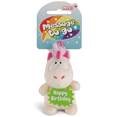 NICI Anhänger Einhorn Theodor Happy Birthday, 8 cm, weiß/pink NICI Anhänger Einhorn Theodor Happy Birthday, 8 cm, weiß/pink