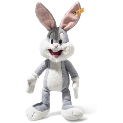 Steiff Kuscheltier Bugs Bunny, Süßes Stofftier, Kinder, Jungen & Mädchen, Friends, Plüschtier 32 cm, Grau, 024672 Steiff Kuscheltier Bugs Bunny, Süßes Stofftier, Kinder, Jungen & Mädchen, Friends, Plüschtier 32 cm, Grau, 024672