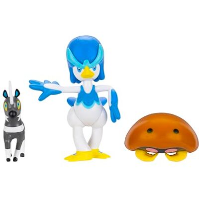Pokémon PKW4094 Battle Figure Set Blitzle, Kabuto, Quaxwell, offizielles Figuren Set Pokémon PKW4094 Battle Figure Set Blitzle, Kabuto, Quaxwell, offizielles Figuren Set