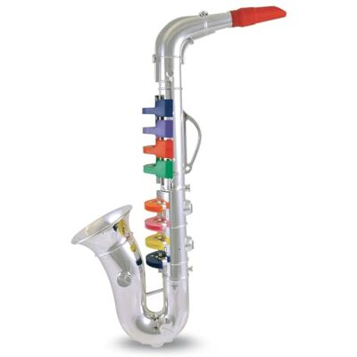 Bontempi – 324331 – Musikinstrument – Saxophon – 8 Noten, Blau Bontempi – 324331 – Musikinstrument – Saxophon – 8 Noten, Blau