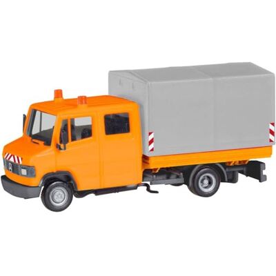 Herpa 094177 Mercedes-Benz MB T2 Pritsche/Flugzeug, kommunal, farbig Herpa 094177 Mercedes-Benz MB T2 Pritsche/Flugzeug, kommunal, farbig