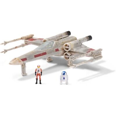 Jazwares Star Wars SWJ0015 X-Wing, Luke Skywalker & R2-D2, offizielles 12,5cm Fahrzeug mit Figuren Jazwares Star Wars SWJ0015 X-Wing, Luke Skywalker & R2-D2, offizielles 12,5cm Fahrzeug mit Figuren