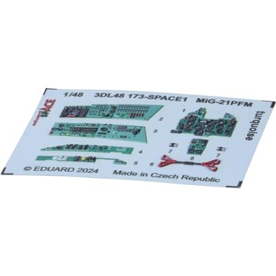Eduard 3DL48173 MIG-21PFM Turquoise Space 1/48 Space for Eduard 3DL48173 MIG-21PFM Turquoise Space 1/48 Space for