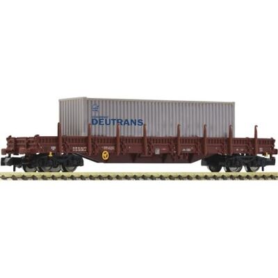 Fleischmann 6660045 N Schwenkrungenwagen Res mit 40'-Container 'DEUTRANS', DR, Ep.IV Fleischmann 6660045 N Schwenkrungenwagen Res mit 40'-Container 'DEUTRANS', DR, Ep.IV