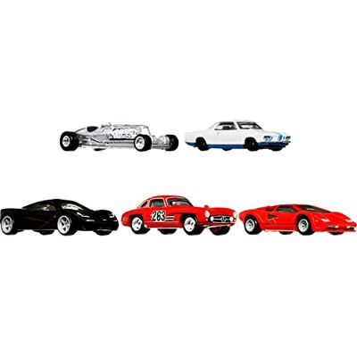 Hot Wheels Jay Leno s Garage Container Set, 5 1:64 Scale Premium Cars in Collectible Container, Metal/Metal & RealRiders, Gift for Collectors Hot Wheels Jay Leno s Garage Container Set, 5 1:64 Scale Premium Cars in Collectible Container, Metal/Metal & RealRiders, Gift for Collectors