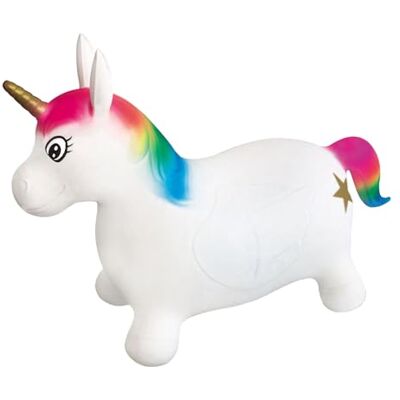 Mondo Toys Unicorn Ride-On aufblasbares reitendes Tier für Kinder Hüpftier Hohe Qualität 09132 Mondo Toys Unicorn Ride-On aufblasbares reitendes Tier für Kinder Hüpftier Hohe Qualität 09132