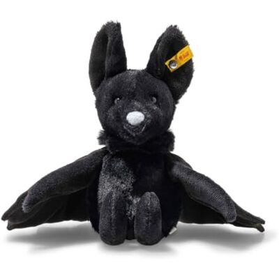 Steiff Kuscheltier Boris Fledermaus, Süßes Stofftier, Kinder, Jungen & Mädchen, Friends, Plüschtier 18 cm, Klein, Schwarz, 056604 Steiff Kuscheltier Boris Fledermaus, Süßes Stofftier, Kinder, Jungen & Mädchen, Friends, Plüschtier 18 cm, Klein, Schwarz, 056604