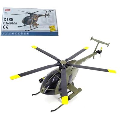 NULA Ferngesteuertes RC Hubschrauber, MD500 C189 Helicopter Flugzeug 1/28 2.4G 4CH Single-Rotor Militär Hubschrauber mit 6-Achsen-Kreisel, RC Helikopter Spielzeuge für Anfänger Erwachsene NULA Ferngesteuertes RC Hubschrauber, MD500 C189 Helicopter Flugzeug 1/28 2.4G 4CH Single-Rotor Militär Hubschrauber mit 6-Achsen-Kreisel, RC Helikopter Spielzeuge für Anfänger Erwachsene