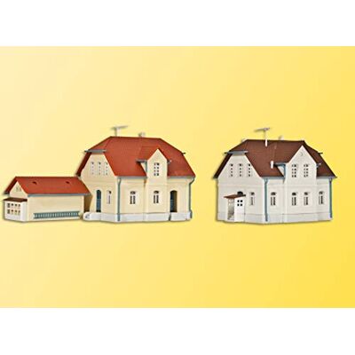Kibri Viessmann Miniaturhaus Bausatz, 2 Stück, für Erwachsene, Unisex, 6,5 x 4 x 4,2 cm, Modellbahn, MINIATURE_TOY_BUILDING Kibri Viessmann Miniaturhaus Bausatz, 2 Stück, für Erwachsene, Unisex, 6,5 x 4 x 4,2 cm, Modellbahn, MINIATURE_TOY_BUILDING