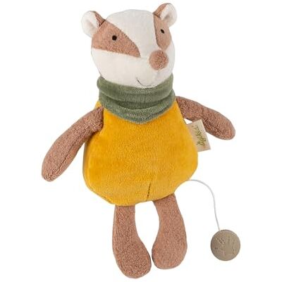 Sigikid Spieluhr Dachs Kasimir Einschlafhilfe für Babys ab Geburt Geschenk Pure Organic Collection natürliches Spielzeug aus 100% Bio-Baumwolle (kbA) und Füllung aus Schurwolle Sigikid Spieluhr Dachs Kasimir Einschlafhilfe für Babys ab Geburt Geschenk Pure Organic Collection natürliches Spielzeug aus 100% Bio-Baumwolle (kbA) und Füllung aus Schurwolle