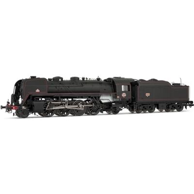 ARNOLD HN2546 SNCF, 141R 568 mit gemischten Speichen- und Boxpok-Rädern und genietetem Kohletender, schwarz, rot, Dampflokomotive Ep III ARNOLD HN2546 SNCF, 141R 568 mit gemischten Speichen- und Boxpok-Rädern und genietetem Kohletender, schwarz, rot, Dampflokomotive Ep III