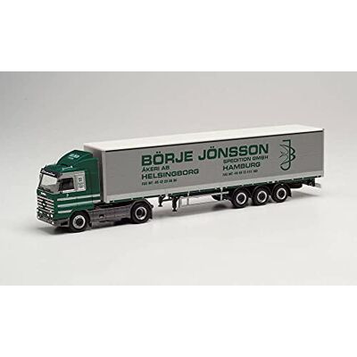 Herpa Scania 143SL Gardinenplanensattelzug mit Bordwänden Börje Jönsson LKW-Modell 1:87#314039 Herpa Scania 143SL Gardinenplanensattelzug mit Bordwänden Börje Jönsson LKW-Modell 1:87#314039
