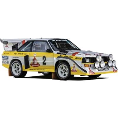 Bburago 1:43 Scale Audi Sport Quattro S1 E2 Group B Rally 1985 – HB #2 Official Audi Licensed Die-Cast Model Legendary WRC Rally Car Miniature Collector's Model Bburago 1:43 Scale Audi Sport Quattro S1 E2 Group B Rally 1985 – HB #2 Official Audi Licensed Die-Cast Model Legendary WRC Rally Car Miniature Collector's Model