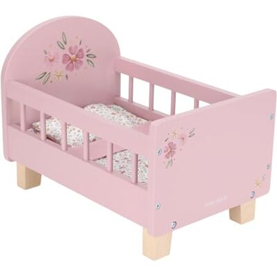 Little Dutch Puppenbett Bett für Babypuppen Puppen Holz rosa mit Blume rosa Little Dutch Puppenbett Bett für Babypuppen Puppen Holz rosa mit Blume rosa