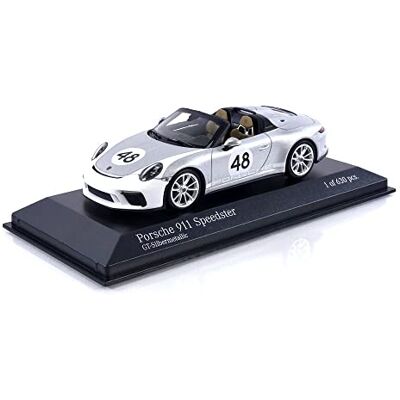 MINICHAMPS - Porsche 911 (991) Speedster 2019 - 1/43 - Weiß Silber - Die-cast Auto-Modell MINICHAMPS - Porsche 911 (991) Speedster 2019 - 1/43 - Weiß Silber - Die-cast Auto-Modell