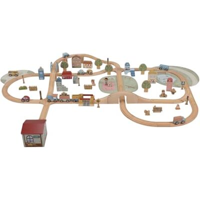 Little Dutch Eisenbahn Set XL inkl. Schienen und Zubehör Holz Little Dutch Eisenbahn Set XL inkl. Schienen und Zubehör Holz