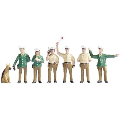 NOCH Polizisten Deutschland, Modellbau Figuren H0, handbemalt für Diorama und Modelleisenbahn NOCH Polizisten Deutschland, Modellbau Figuren H0, handbemalt für Diorama und Modelleisenbahn