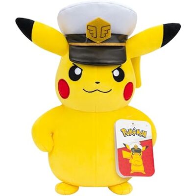 Jazwares Pokémon PKW4689-20cm Plüsch Captain Pikachu, offizielles Plüsch Jazwares Pokémon PKW4689-20cm Plüsch Captain Pikachu, offizielles Plüsch