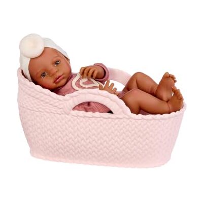 MGA Entertainment BABY Born Real Realistische Reborn-Babypuppe, Mädchen Dunkler Hautton geöffnete Augen, 43 cm MGA Entertainment BABY Born Real Realistische Reborn-Babypuppe, Mädchen Dunkler Hautton geöffnete Augen, 43 cm