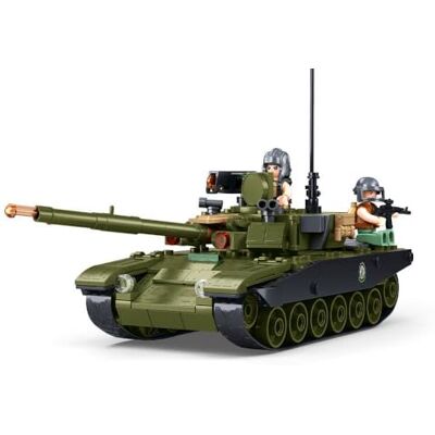 Sluban Militär Bausteine Panzer Set, 326 Teile, 22,4 cm, mit 3 Minifiguren, M38-B1257, Gelb und Schwarz Sluban Militär Bausteine Panzer Set, 326 Teile, 22,4 cm, mit 3 Minifiguren, M38-B1257, Gelb und Schwarz