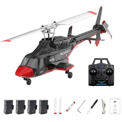 NULA RC ERA A61 Air-Wolf RC Hubschrauber mit Start/Landung Per Tastendruck, 1/52 Single Rotor 2.4G 4CH Helikopter Flugzeug Höhenhaltung Optische Flusspositionierung Für Erwachsene NULA RC ERA A61 Air-Wolf RC Hubschrauber mit Start/Landung Per Tastendruck, 1/52 Single Rotor 2.4G 4CH Helikopter Flugzeug Höhenhaltung Optische Flusspositionierung Für Erwachsene