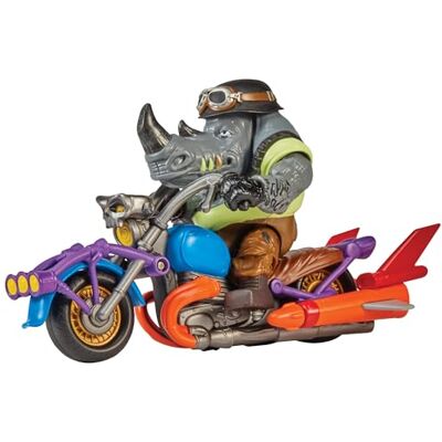 Turtles 83447 Mutant Mayhem Chopper Cycle mit exklusiver Rocksteady Figur Jungen von 4 bis 7 Jahren und TMNT-Fans Turtles 83447 Mutant Mayhem Chopper Cycle mit exklusiver Rocksteady Figur Jungen von 4 bis 7 Jahren und TMNT-Fans