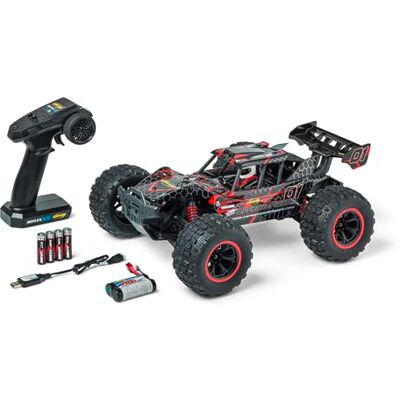 Carson 500404255 1:10 XS Offroad Fighter Cage 100% RTR rot Ferngesteuertes Auto, RC Buggy, inkl. Batterien und Fernsteuerung, Offroad Buggy Carson 500404255 1:10 XS Offroad Fighter Cage 100% RTR rot Ferngesteuertes Auto, RC Buggy, inkl. Batterien und Fernsteuerung, Offroad Buggy