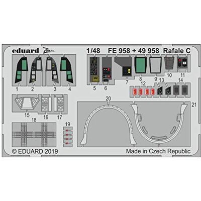 Eduard (EDPFE958) Photoetch Zoom 1:48 Rafale C Eduard (EDPFE958) Photoetch Zoom 1:48 Rafale C