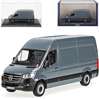 Norev Mercedes-B Sprinter CS30 W907 W910 Transporter Kasten Grau 3. Generation Ab 2018 1/43 Modell Auto mit individiuellem Wunschkennzeichen Norev Mercedes-B Sprinter CS30 W907 W910 Transporter Kasten Grau 3. Generation Ab 2018 1/43 Modell Auto mit individiuellem Wunschkennzeichen