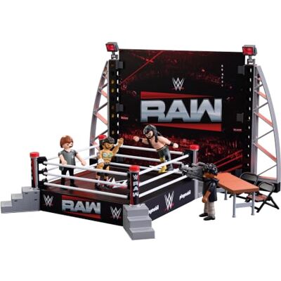 Playmobil WWE® RAW Ring Collectors Set Wrestling‑Ring mit cm Punk, Seth Rollins, Ringrichter, Kameramann & Zubehör Für Fans ab 5 Jahren 71956 Playmobil WWE® RAW Ring Collectors Set Wrestling‑Ring mit cm Punk, Seth Rollins, Ringrichter, Kameramann & Zubehör Für Fans ab 5 Jahren 71956
