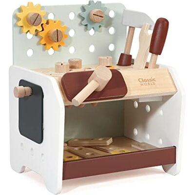 Classic World Werkzeugbank Kinder ab 3 Jahre Holz Spielzeug mit 29 Teilen Montessori Spielzeug Werkzeug Kinder ab 3 Jahre Werkzeugkoffer Holzspielzeug Classic World Werkzeugbank Kinder ab 3 Jahre Holz Spielzeug mit 29 Teilen Montessori Spielzeug Werkzeug Kinder ab 3 Jahre Werkzeugkoffer Holzspielzeug