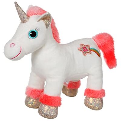 GIPSY TOYS Lica Bella Kuscheltier 22 cm weiß und korallenrosa Kuscheltier für Kinder 071608 GIPSY TOYS Lica Bella Kuscheltier 22 cm weiß und korallenrosa Kuscheltier für Kinder 071608