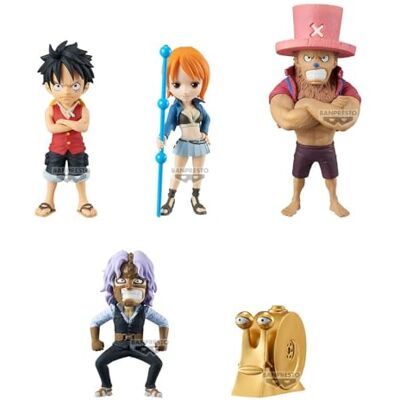 Banpresto BANDAI Figur World Collectable Figure One Piece B 7cm (5 Verschiedene Figuren einzeln verpackt) BP28839P Banpresto BANDAI Figur World Collectable Figure One Piece B 7cm (5 Verschiedene Figuren einzeln verpackt) BP28839P