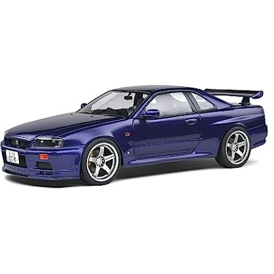 Solido Modellfahrzeug 1:18 Nissan R34 GTR violett Solido Modellfahrzeug 1:18 Nissan R34 GTR violett