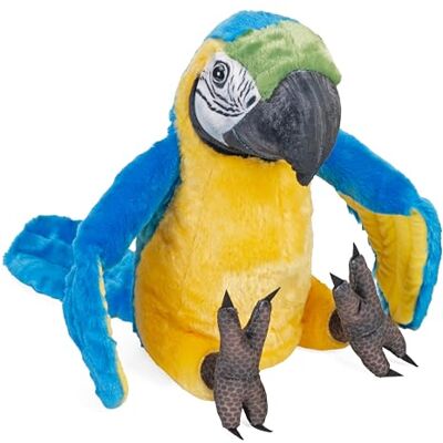 WILD REPUBLIC Artist Collection Blau Gelber Aras, Geschenk für Kinder, 38 cm, Plüschtier, Füllmaterial besteht aus versponnenen recycelten Wasserflaschen WILD REPUBLIC Artist Collection Blau Gelber Aras, Geschenk für Kinder, 38 cm, Plüschtier, Füllmaterial besteht aus versponnenen recycelten Wasserflaschen