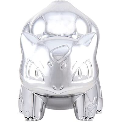 Jazwares Pokemon 25th Celebration 7,6 cm Silber Bulbasaur-Figur, Silber Jazwares Pokemon 25th Celebration 7,6 cm Silber Bulbasaur-Figur, Silber